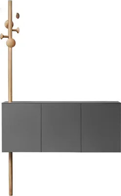 Image de Portemanteau mural design Armoire Commode Rangement suspendu Porte Étagère