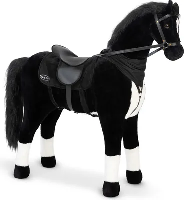Produktbild von ELLA & PIET® Großes XXL Stehpferd AMIRA mit Sattel (Schwarz)