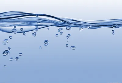 Produktbild von Wasser Kunstdruck Bild - Wasserlinie (100 x 100 cm)