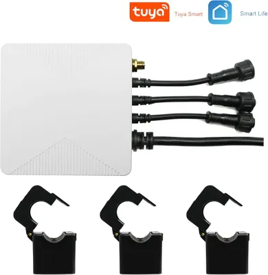 Obrázok produktu pre Trojfázový elektromer, spotreba a výstup energie, obojsmerný, pre fotovoltaiku 80A Tuya WiFi