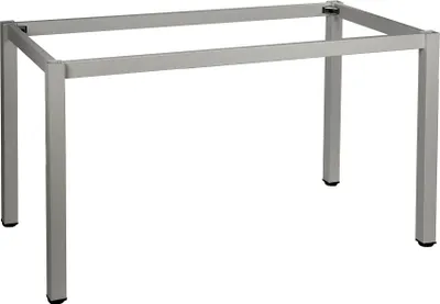 Produktbild von Metallrahmengestell mit quadratischem Bein, NY-A057/K, Bein mit einem Querschnitt von 5x5 cm, Abmessungen 136x66x72,5 cm, Grau