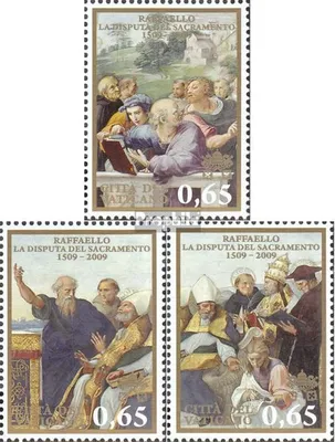 Produktbild von Briefmarken Vatikanstadt 2009 Mi 1648-1650 (kompl.Ausg.) gestempelt 500 Jahre Fresko