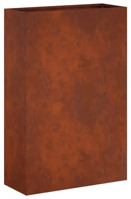 Immagine prodotto di vidaXL Vaso da giardino effetto ruggine, 40 x 20 x 75 cm, acciaio resistente agli agenti atmosferici