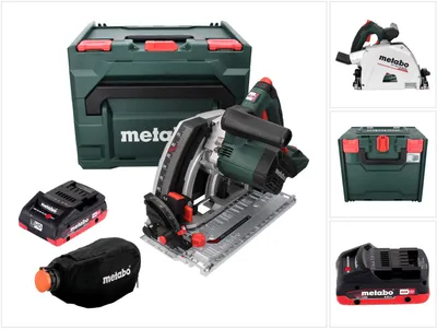 Obrázok produktu pre Akumulátorová ponorná kotúčová píla Metabo KT 18 LTX 66 BL 18 V 165 mm + 1x akumulátor 4,0 Ah + metaBOX - bez nabíjačky