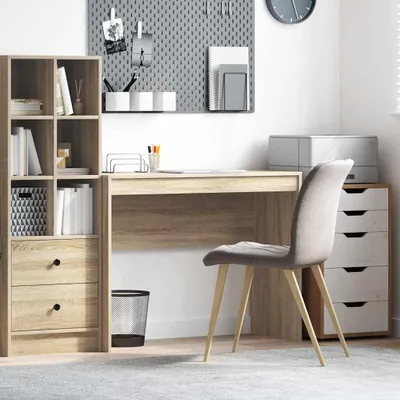Productafbeelding van Maison Exclusive - Bureau, Sonoma-eikenhout, 100 x 40 x 76 cm