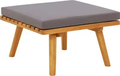 Immagine prodotto di Sgabello da Giardino con Cuscino 60x60x29 cm in Massello Acacia
