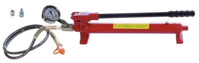 Produktbild von Gedore Hydraulik-Handpumpe mit Manometer, 17 t, 7,5 kg, 4 Werkzeug
