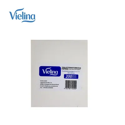 Produktbild von Vielina Einweg Toilettensitzbezug 200 Stück, wasserlöslich & spülbar im WC