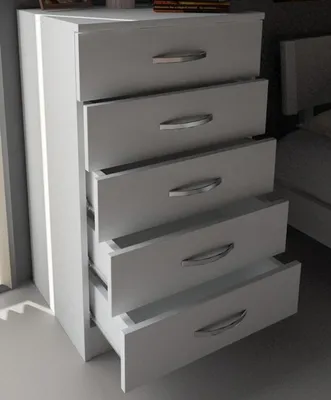 Zdjęcie produktu dla Stylowe komody białe Nowoczesne meble do sypialni Drewniany kredens