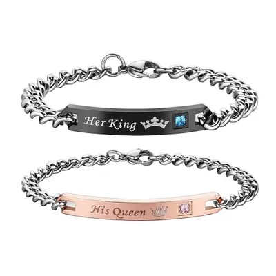 Produktbild von Armbänder für Paare - Ihr König / Seine Königin