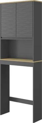 Image de Armoire de toilette Vicco Livia Anthracite 60x163cm, Model 50141