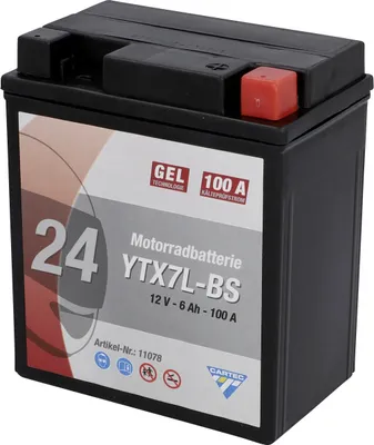 Produktbild von Cartec Gel Motorradbatterie YTX7L-BS 7Ah 160A