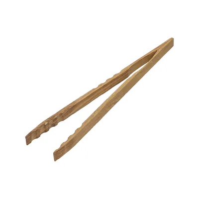 Produktbild von Grillzange 'Oak' aus geöltem Eichenholz - Küchenzange mit ergonomischen Griff für problemloses greifen - Geschenkidee zum Vatertag - praktisches Grillzubehör für den Sommer natur