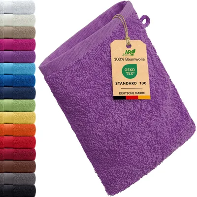 Produktbild von AR Line ARIZONA Handtuch-Serie – 500 g/m² Frottier in 9 Größen verfügbar, Größe: Waschhandschuh 15x21 cm, Farbe: Orchidee