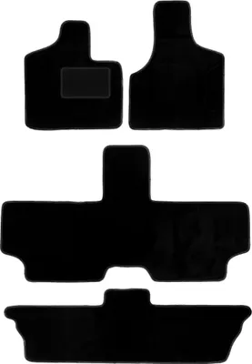 Produktbild von Schwarze Velours-Fußmatten für: Chrysler Voyager III 7-Sitzer (2001-2007)