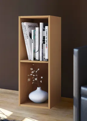 Produktbild von VCM Holz CD DVD Regal | Aufbewahrung | Maße H. 72 x B. 34 x T. 30 cm | Deko Regal | Bücherregal - Mendas 2 Fächer