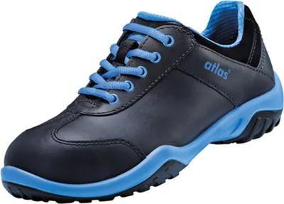 Produktbild von Atlas Sicherheitshalbschuh Damen GX 120 S2 ESD SRC DGUV Gr. 42 schwarz/royalblau
