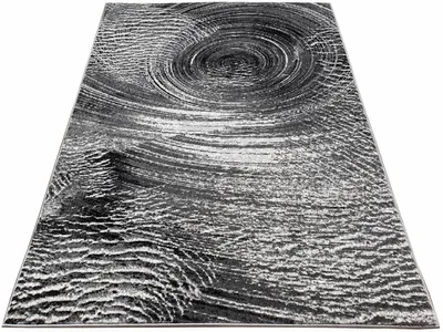 Immagine prodotto di Tappeto astratto 140x190 cm DEMIAN - grigio / bianco