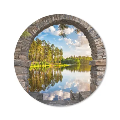 Produktbild von MuchoWow® Mauspad Mousepad Landschaft - Ausblick - Wasser 30x30 cm - Mousepads - Maus Mat - Pad - Mausunterlage - Tischunterlage - Schreibtischmatten
