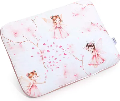 Produktbild von Little Fairy & Smokey Pink Soft Velvet Baby-Flachkissen 30x40cm