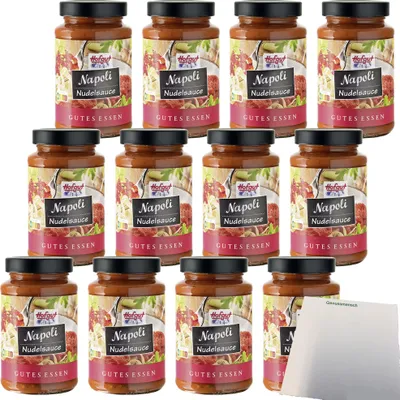 Produktbild von Hofgut Nudelsauce Napoli VPE (12x490g Glas) + usy Block