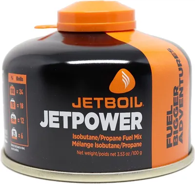 Obrázok produktu pre Jetboil JetPower Fuel - Single, Fľaša s palivom, Čierna, Oranžová, Stash, Flash, Flash 1.0L, Flash 1.8L, Joule, MicroMo, MightyMo, MiniMo, SUMO, TrailCook 1.2L,..., 0,1 L, 199 g, 90 mm