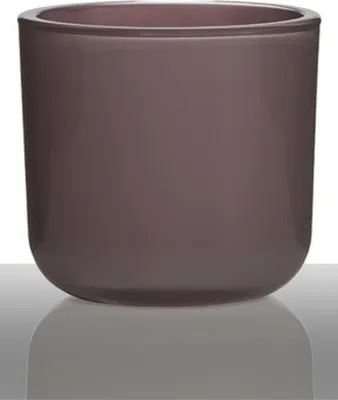 Produktbild von INNA-Glas Kerzenhalter Nick aus Glas, Altrosa, 13cm, Ø14cm - Kerzenglas