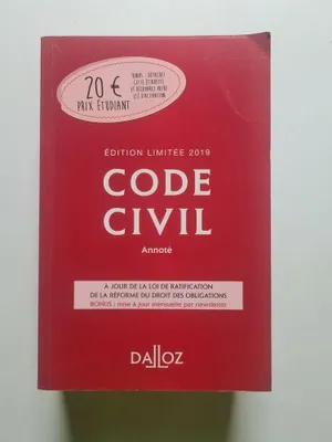 Image de Code Civil 2019, Annoté
