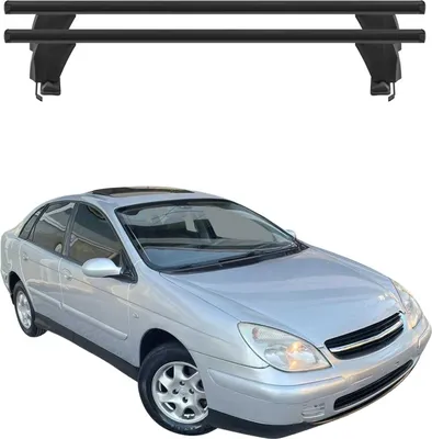 Image de Menabo Barres de toit Transversales pour Citroen C5 I 2000-2007 Alu Noir 2x ABE