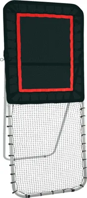 Immagine prodotto di Rimbalzatore pieghevole da lacrosse per giardino, rete da pallavolo 3x8 piedi, schermo da allenamento per lanci e rimbalzi da baseball e softball Pitchback, parete da allenamento per tiri con angolo regolabile, nero