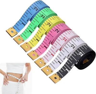Produktbild von 3 Stück Maßbänder zum Nähen, Einziehbares Maßband Körper Schneidermaßband Measuring Tape zum Messen von Länge, Taille Körpermessung