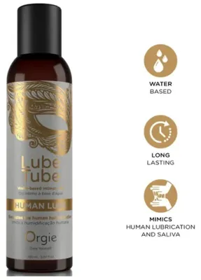 Productafbeelding van Orgie - Glijmiddel Tube Human Lube Waterbasis Intieme Gel 150 Ml