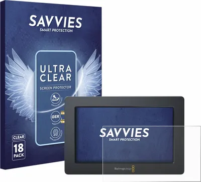 Produktbild von 18x Für Blackmagic Design Video Assist (5.0) Schutzfolie Savvies Displayschutz Display Schutz Folie Klar Transparent