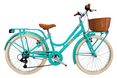 Produktbild von Mädchenfahrrad Dolce Vita by Canellini ROMA 24" 6V mit korb - Tiffany
