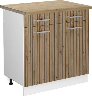 Immagine prodotto di Mobiletto base per cucina Vicco R-Line Rovere artigianale 80 cm , PL Rovere, Model 49229