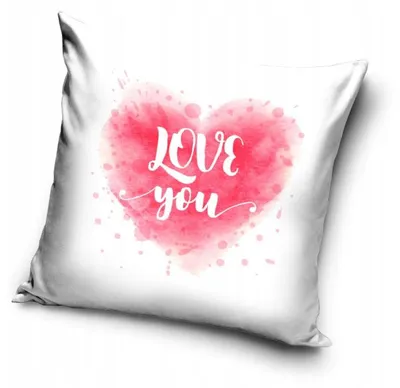 Produktbild von Carbotex Herz Love Dekokissen Kissenbezug 40x40 cm