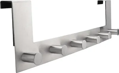 Produktbild von Türgarderobe, Edelstahl, 6 Haken