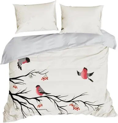 Zdjęcie produktu dla Pościel satynowa BERRY 220x200, biała, 100% bawełna
