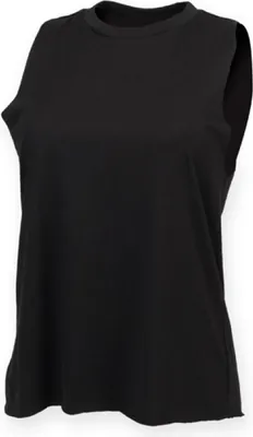 Produktbild von SF Women SK232 | Ladies High Neck Vest Damen T-Shirt - Farbe: Black - Größe: M