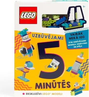 Image de Livre d'activités emblématique Lego « Constructions en 5 minutes » - Letton