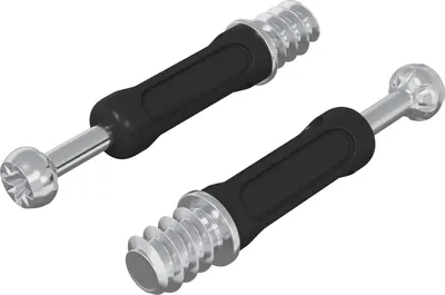 Produktbild von vidaXL Schwenkverschluss-Schraube 2 Stk. Silber und Schwarz M6 x 40 mm