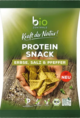 Image de Snack protéinépetit pois sel poivre croustillant épicé nourrissant 50g