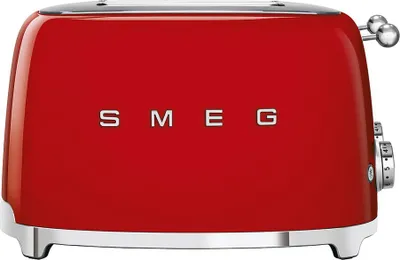 Obrázek produktu pro Smeg TSF03RDEU, 4 krajíců, Červená, Nerezová ocel, Knoflíky, 50's Style, Nerezová ocel