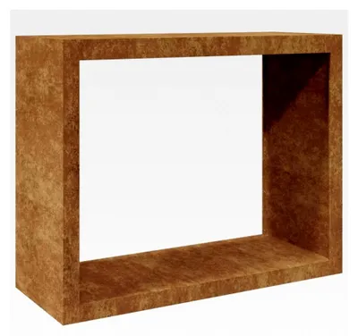 Produktbild von Brennholzregal aus Cortenstahl 100 x 40 x 80 cm (L x B x H)