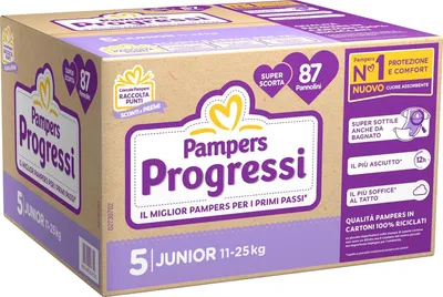 Produktbild von Pampers Penta Progressi Junior, Größe 5, 87 Stück.