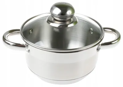 Zdjęcie produktu dla GARNEK Stalowy GRUBE 9x DNO z POKRYWKĄ 1,9L 16cm INDUKCJA GAZ 9303