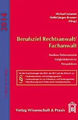 Produktbild von Berufsziel Rechtsanwalt/Fachanwalt