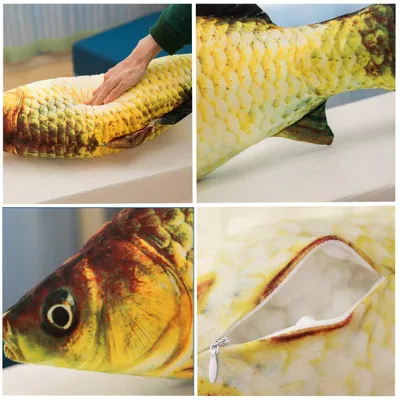 Produktbild von 3D-Kissen Karper, weich, 78 cm, Plüschkissen für Zuhause