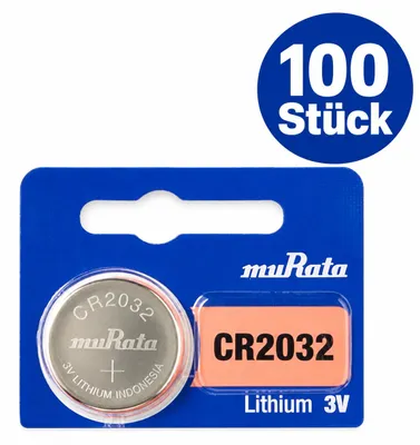 Image de Lot économique de 100 piles au lithium CR2032 IEC CR 2032