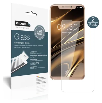 Produktbild von 1+1x Schutzfolie für Doogee V - Anti-Shock 9H Folie dipos Glass Displayfolie